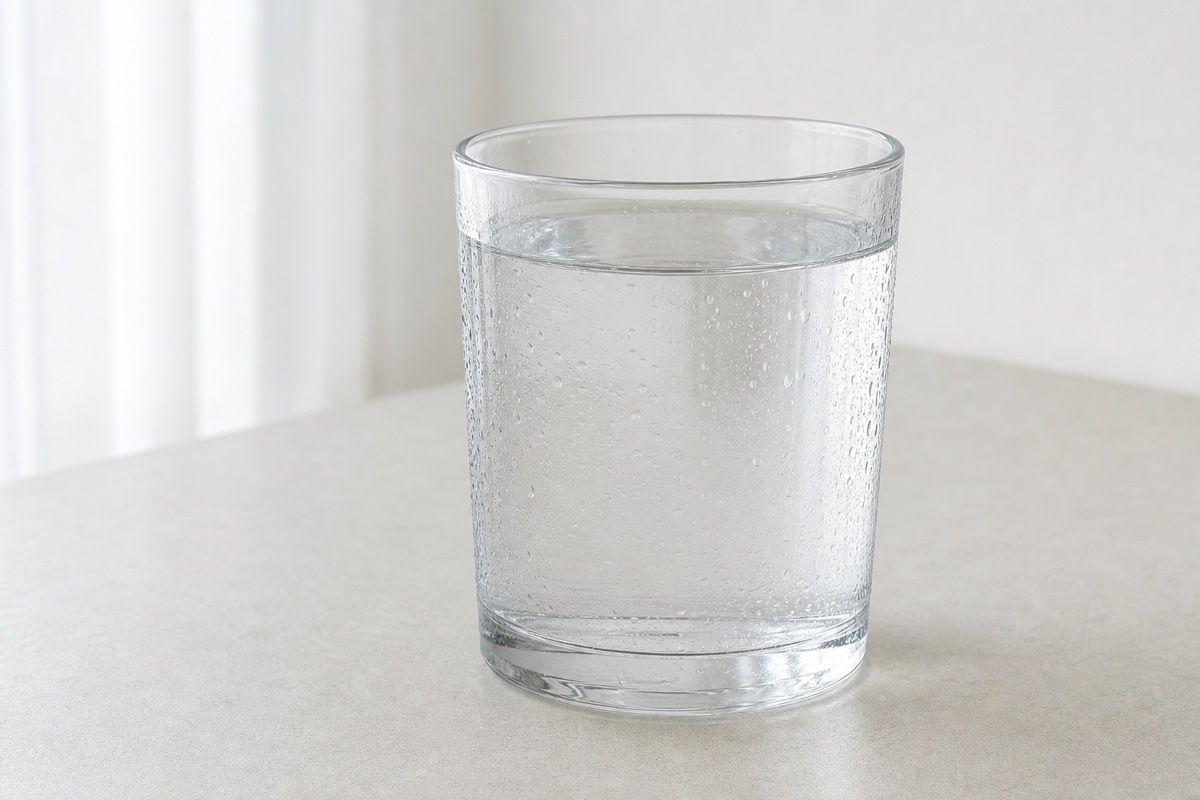 Stylised water droplet made of overlapping measurement rings