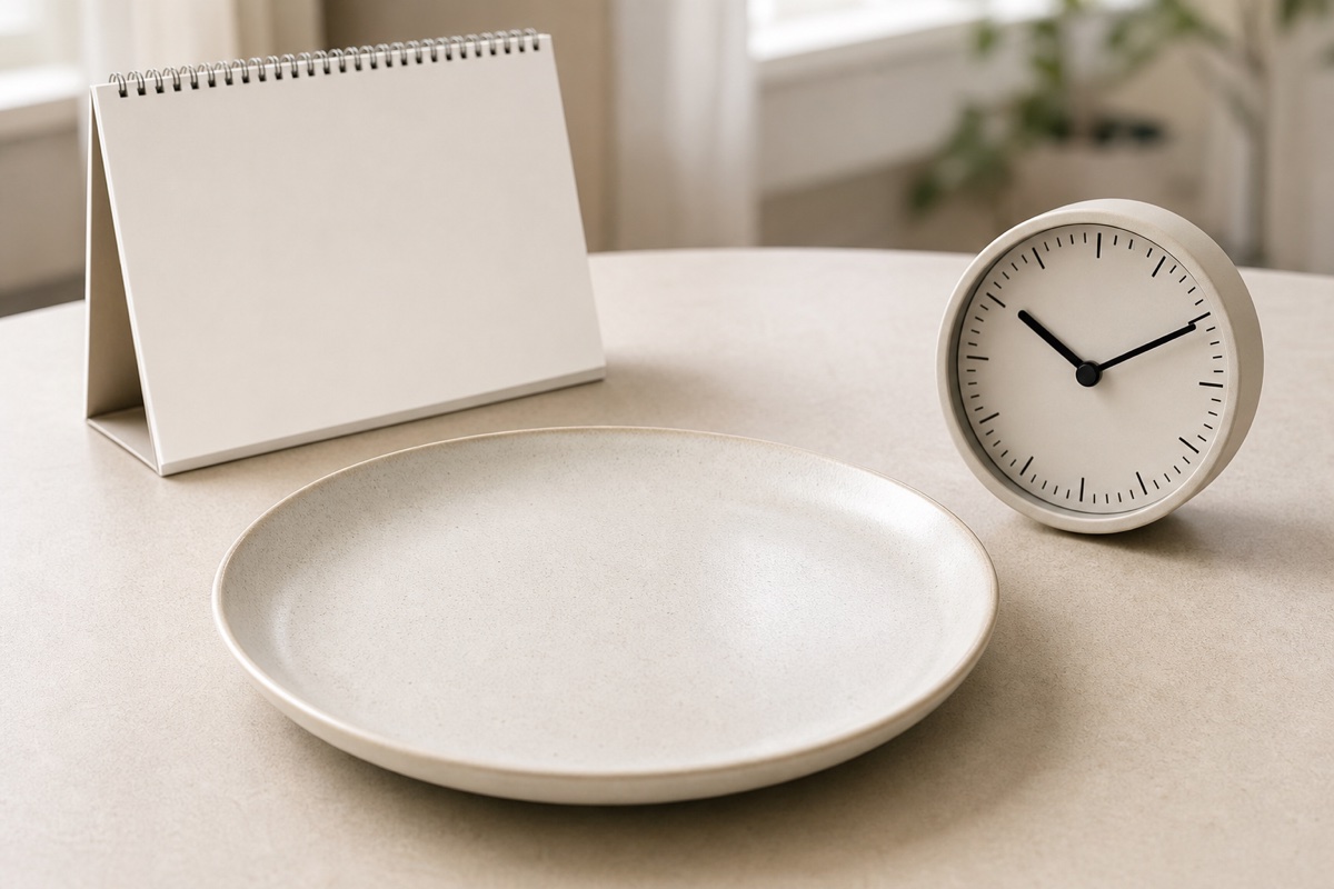 Bar chart comparing similar weight-loss outcomes between a time-restricted eating group and a standard-meal-pattern group